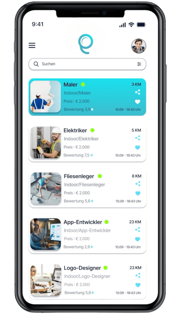 Aufträge finden und Handwerker finden in der Nähe